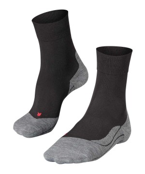 Falke RU4 Endurance Running Socks Zokni Férfi Fekete | NAES-06258