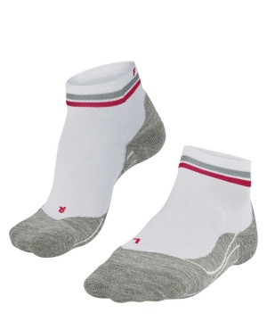 Falke RU4 Endurance Short Reflect Running Short sock Sports Socks Női Fehér | AQBG-67129