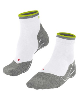 Falke RU4 Endurance Short Reflect Running Short sock Zokni Férfi Fehér | LPCT-28930