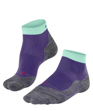 Falke RU4 Endurance Short Running Short sock Sports Socks Női Lila | NDPG-62739