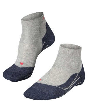 Falke RU4 Endurance Short Running Short sock Zokni Férfi Szürke | TDUL-01845