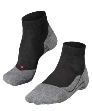 Falke RU4 Endurance Short Running Short sock Zokni Férfi Fekete | WYFI-62704