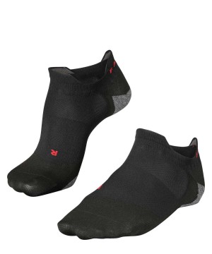 Falke RU5 Race Invisible Running Invisibles No Show Socks Férfi Fekete | FZEN-73150