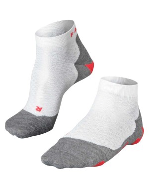 Falke RU5 Race Short Running Short sock Sports Socks Női Fehér | SDXQ-98123