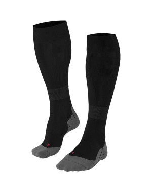 Falke RU Compression Energy Running Knee-high Socks Zokni Férfi Fekete | FJND-29654