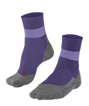 Falke RU Compression Stabilizing Running Socks Sports Socks Női Lila | KVXN-82794