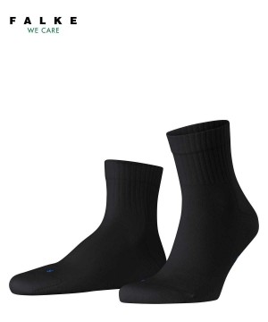 Falke Run Rib Short sock Zokni Női Fekete | RNOH-15703