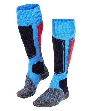 Falke SK1 Comfort Skiing Knee-high Socks Sports Socks Női Kék | STBQ-26931