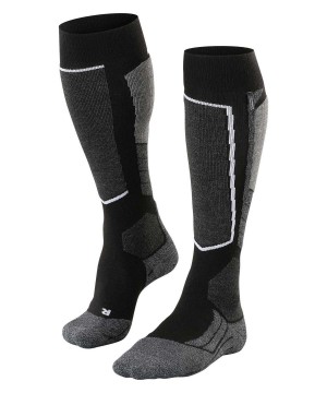 Falke SK2 Intermediate Cashmere Skiing Knee-high Socks Zokni Férfi Fekete | AEXB-39748