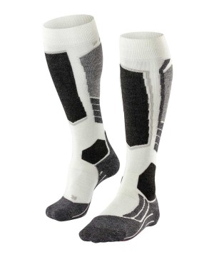 Falke SK2 Intermediate Skiing Knee-high Socks Sports Socks Női Fehér | SFCR-17452