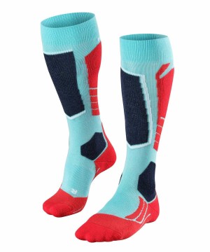 Falke SK2 Intermediate Skiing Knee-high Socks Sports Socks Női Kék | RHLX-64732