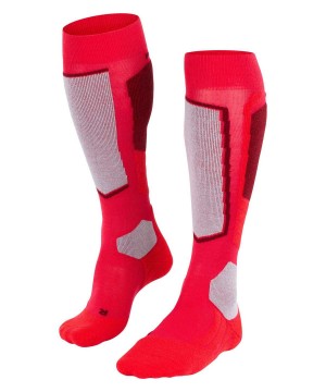 Falke SK2 Intermediate Wool Skiing Knee-high Socks Sports Socks Női Piros | ZRLA-39784