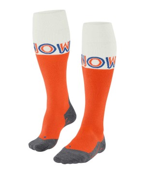 Falke SK4 Advanced Skiing Knee-high Socks Zokni Férfi Narancssárga | DQZA-59314