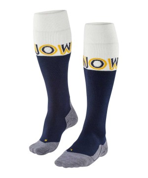 Falke SK4 Advanced Skiing Knee-high Socks Zokni Férfi Kék | KQAW-36254