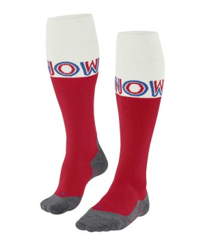 Falke SK4 Advanced Skiing Knee-high Socks Zokni Férfi Piros | QSOH-81024