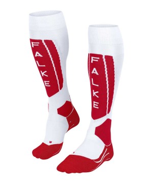 Falke SK5 Expert Skiing Knee-high Socks Sports Socks Női Fehér | LRFV-09124