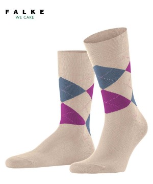 Falke Sensitive Argyle Socks Zokni Férfi Barna | EXFT-12907