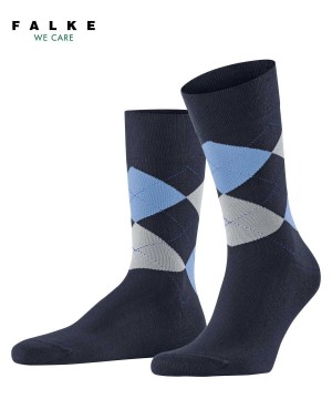 Falke Sensitive Argyle Socks Zokni Férfi Kék | MDXB-10534