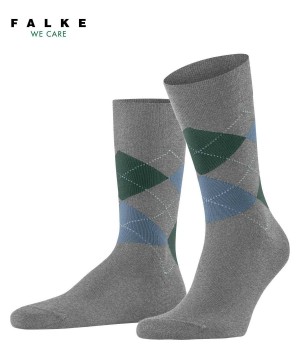 Falke Sensitive Argyle Socks Zokni Férfi Szürke | GTPH-63098