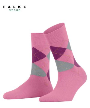 Falke Sensitive Argyle Socks Zokni Női Piros | ZWNQ-43825