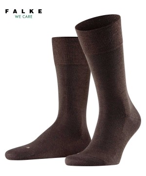 Falke Sensitive Berlin Socks Zokni Férfi Barna | FGRS-59486