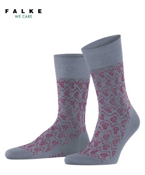 Falke Sensitive Indian Tie Pattern Socks Zokni Férfi Szürke | HEFD-34672