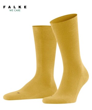 Falke Sensitive London Socks Zokni Férfi Sárga | CXMD-48506