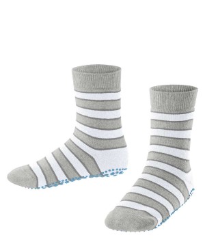 Falke Simple Stripes House socks Zokni Gyerek Szürke | LUSN-28154