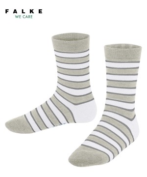 Falke Simple Stripes Socks Zokni Gyerek Szürke | RMXV-86271