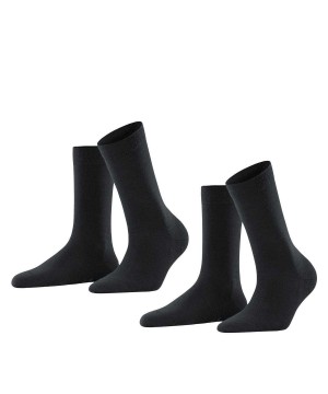 Falke Softmerino 2-Pack Socks Zokni Női Szürke | RBTH-91025