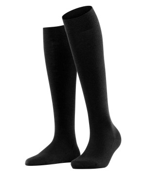 Falke Softmerino Knee-high Socks Zokni Női Fekete | RDHI-61420