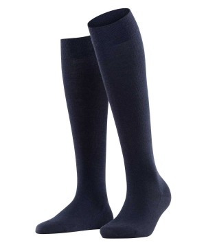 Falke Softmerino Knee-high Socks Zokni Női Kék | ILYJ-05426