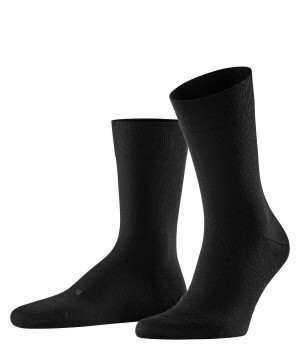 Falke Stabilizing Wool Everyday Socks Zokni Férfi Fekete | EHVD-93026