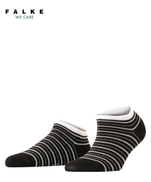 Falke Stripe Shimmer Sneaker Socks Zokni Női Fekete | ZTSG-24687