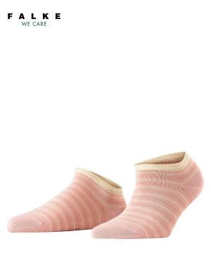 Falke Stripe Shimmer Sneaker Socks Zokni Női Rózsaszín | RSPD-31065