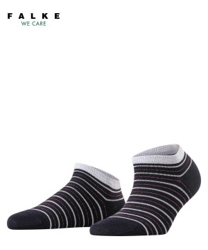 Falke Stripe Shimmer Sneaker Socks Zokni Női Kék | CYVK-80926