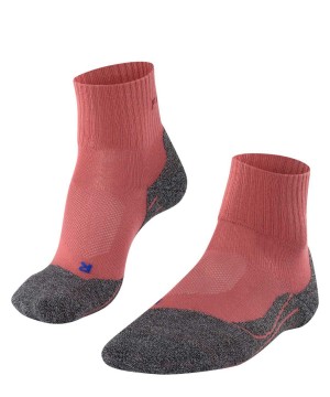 Falke TK2 Explore Cool Short Trekking Short sock Sports Socks Női Piros | HLYM-06829