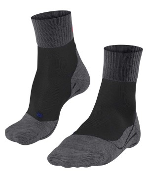 Falke TK2 Explore Cool Short Trekking Short sock Sports Socks Női Fekete | ZOHF-15049