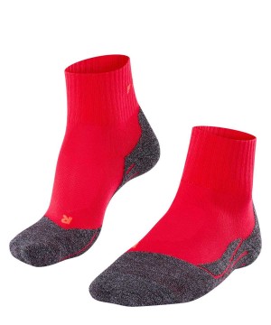 Falke TK2 Explore Cool Short Trekking Short sock Sports Socks Női Piros | UIRB-34810