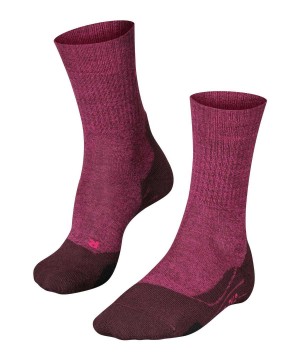 Falke TK2 Explore Wool Trekking Socks Sports Socks Női Piros | UDAV-68179