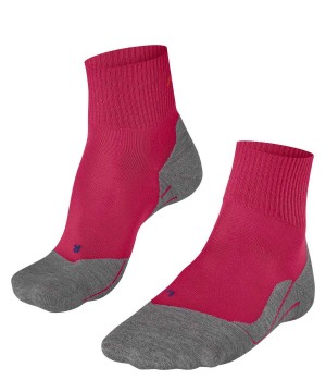 Falke TK5 Wander Cool Short Trekking Short sock Sports Socks Női Piros | VTUE-05872