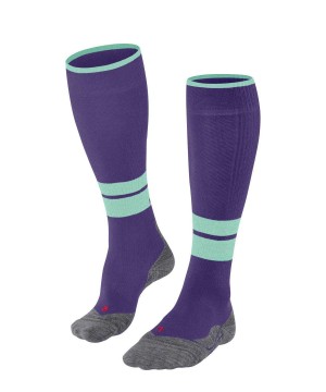 Falke TK Compression Energy Trekking Knee-high Socks Sports Socks Női Lila | DGSM-52476