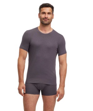 Falke T-Shirt Round-neck Daily Climate Control Rövid Ujjú Ing Férfi Szürke | EBKR-27039