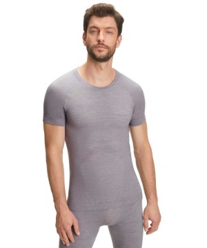 Falke T-Shirt Wool-Tech Light Rövid Ujjú Ing Férfi Szürke | DQFJ-80156