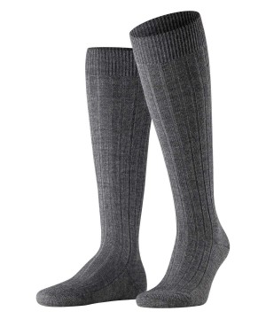 Falke Teppich im Schuh Knee-high Socks Zokni Férfi Szürke | VCMF-32174