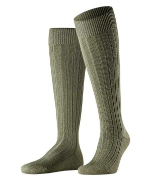 Falke Teppich im Schuh Knee-high Socks Zokni Férfi Zöld | YIZV-20485