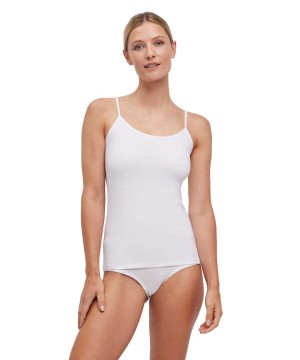 Falke Top Round-neck Daily Climate Control Bras & Tops Női Fehér | FCAT-20876