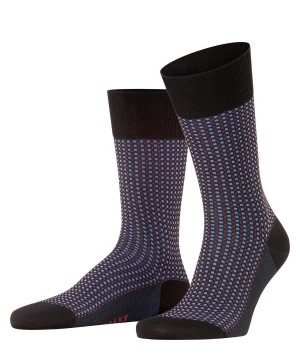 Falke Uptown Tie Socks Zokni Férfi Fekete | IBCT-72860