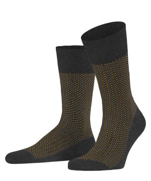 Falke Uptown Tie Socks Zokni Férfi Szürke | PSMW-02394