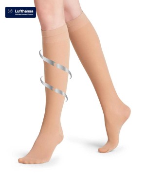 Falke Vitalize 40 DEN Knee-high Socks Zokni Női Bézs | LCMO-93741